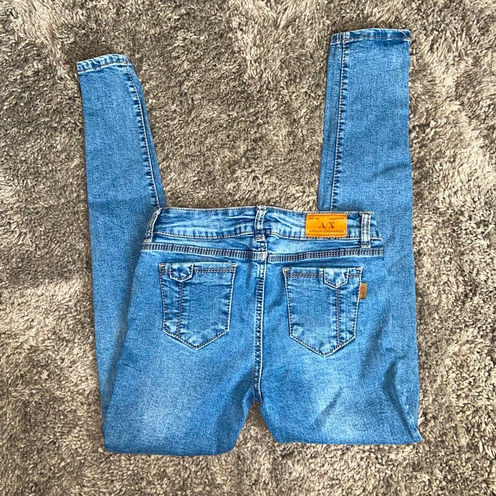 Armani Exhange Low Rise Denim Skinny Jeans